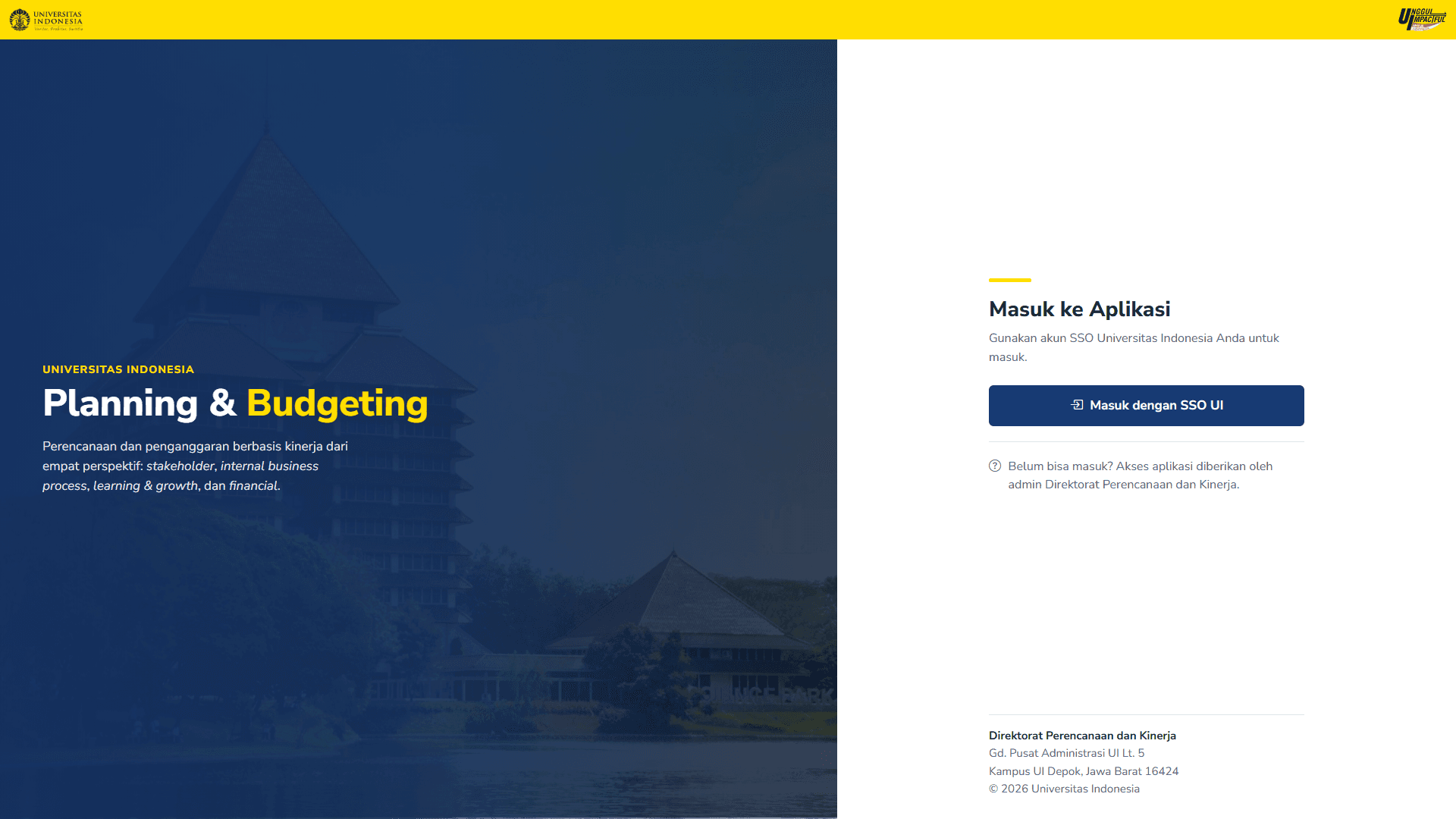 Sistem Planning & Budgeting preview